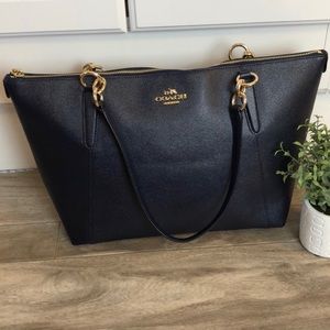 Like New Coach Navy Tote